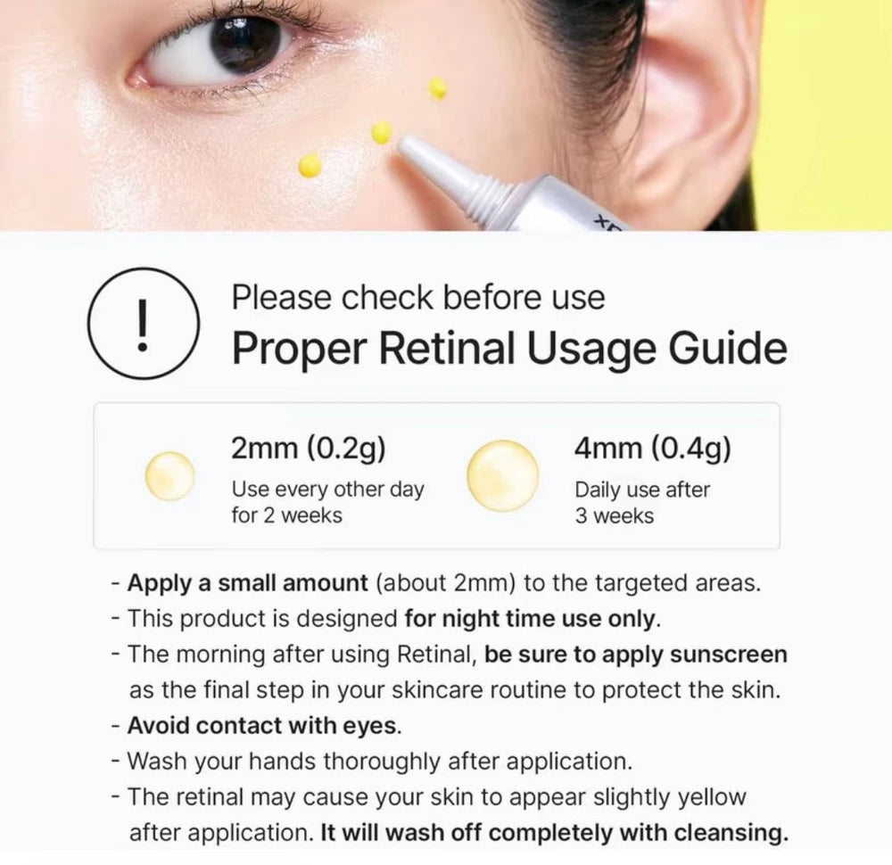 Retinol serum for hydration, moisturizing, brightening, and nourishing the eyes.